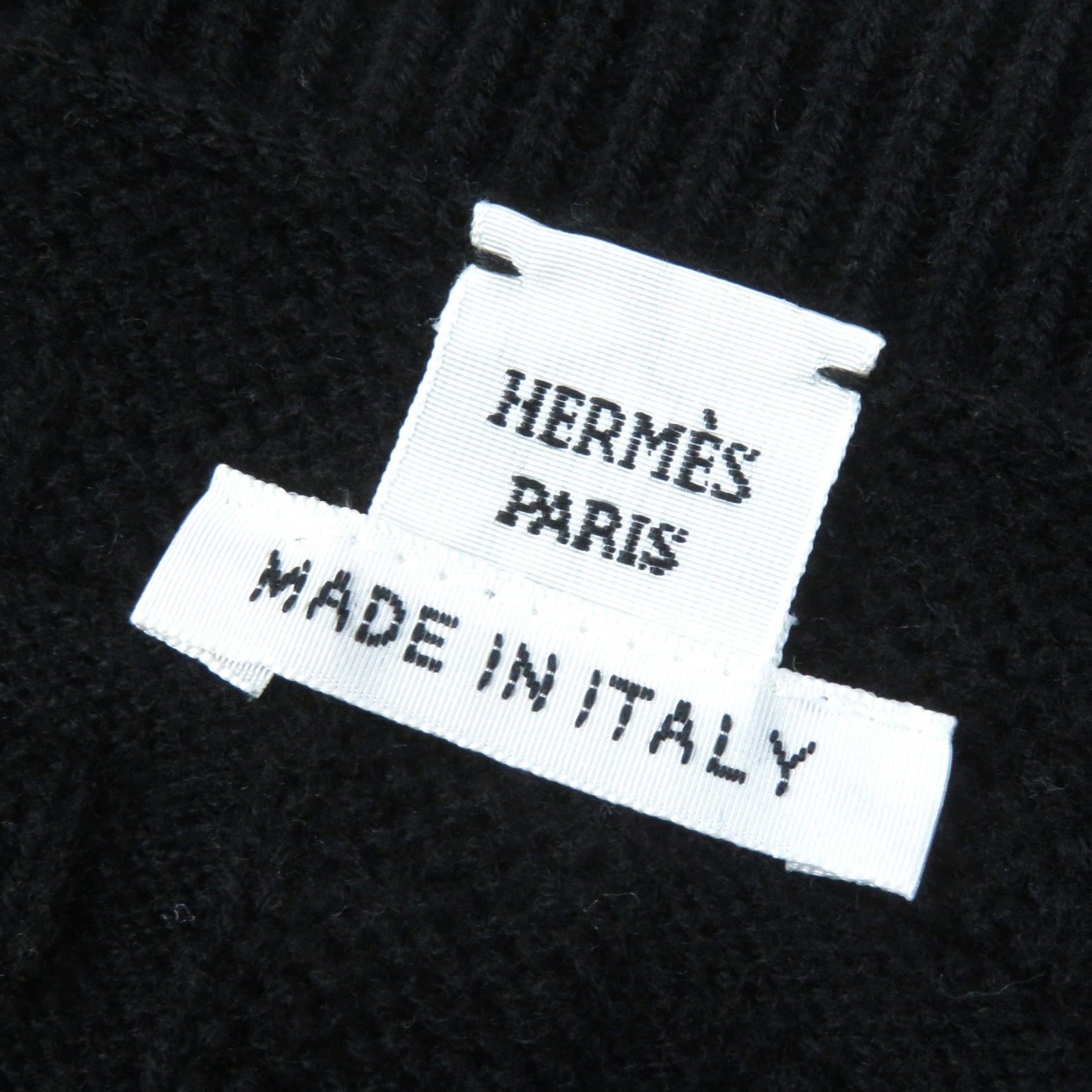 Hermes Virgin Wool Loungewear Knit Black 42