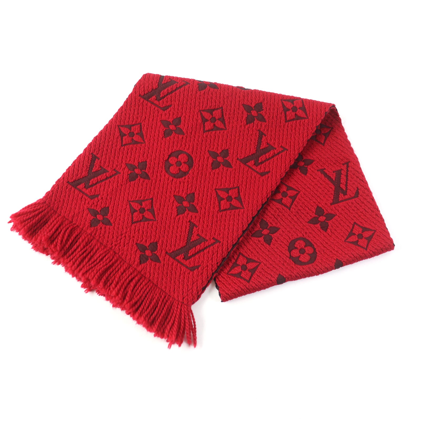 Louis Vuitton Wool Silk Monogram Scarf