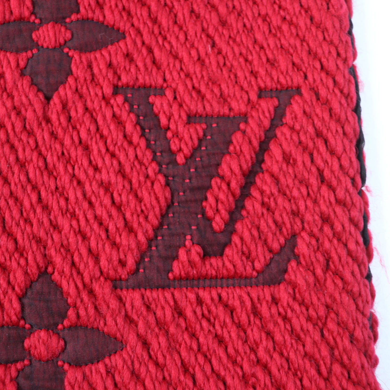 Louis Vuitton Wool Silk Monogram Scarf