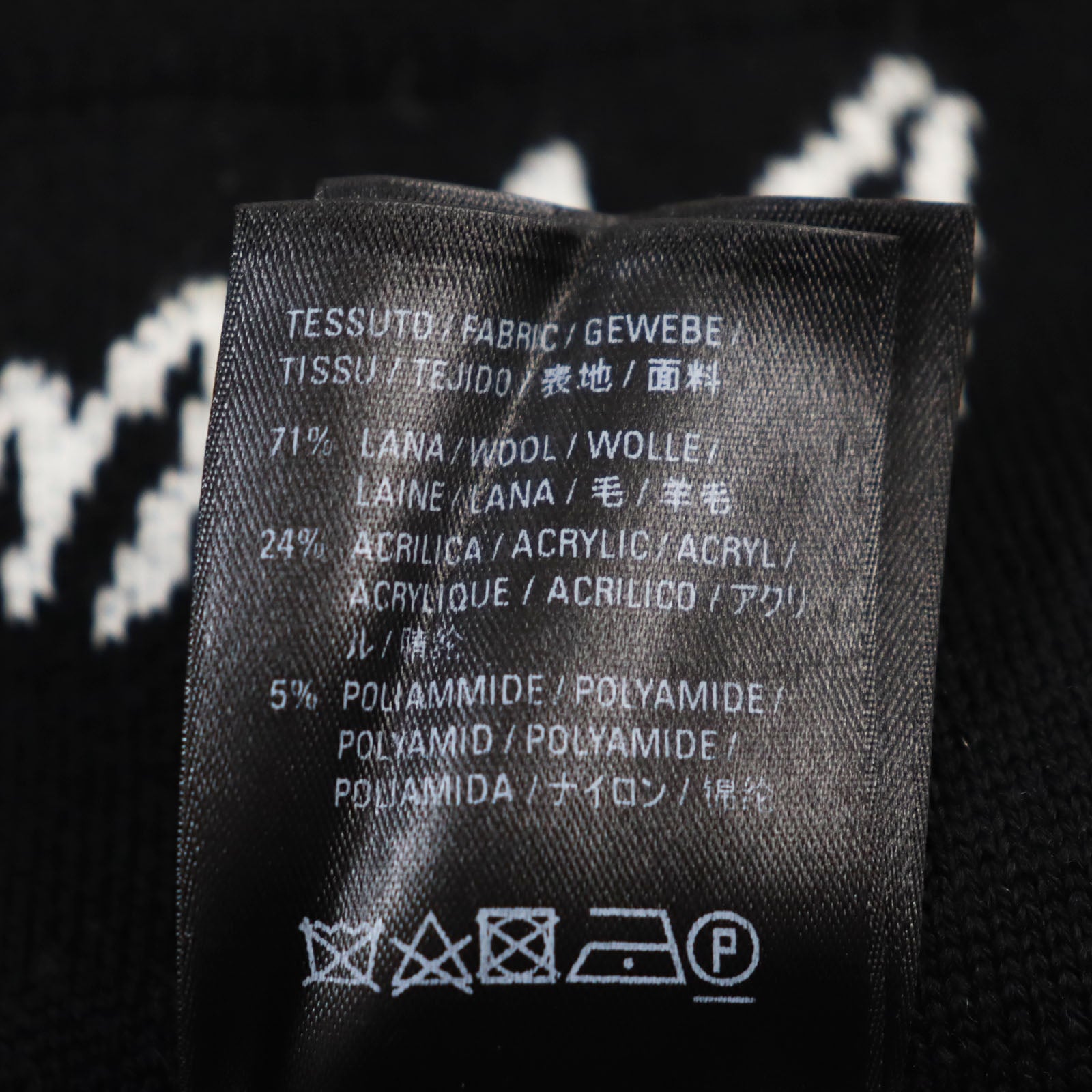 Balenciaga Logo Oversized Crew Neck Knit Black S