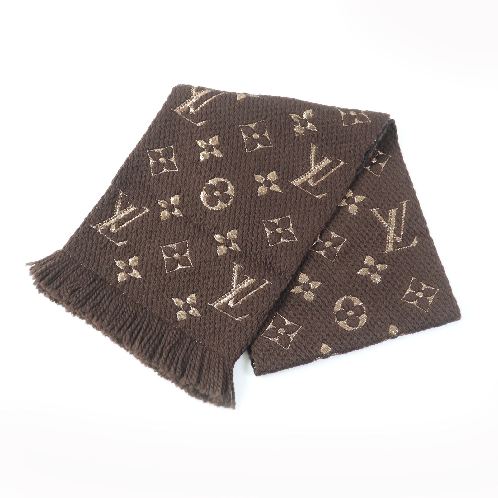 Louis Vuitton Wool Silk Monogram Scarf