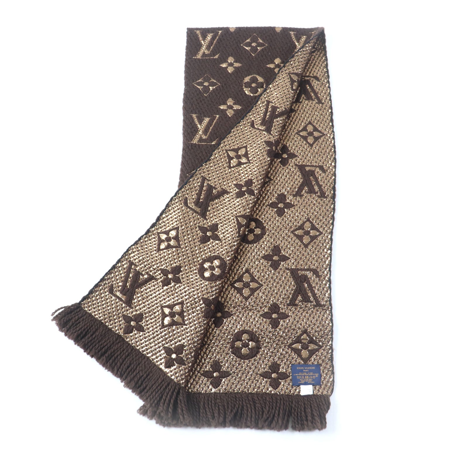 Louis Vuitton Wool Silk Monogram Scarf