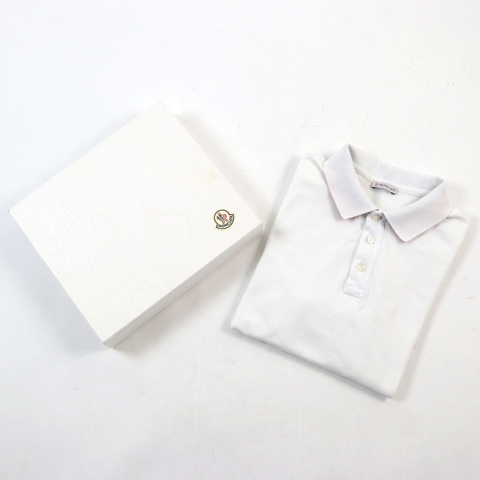 Moncler Cotton Polo Shirt White S