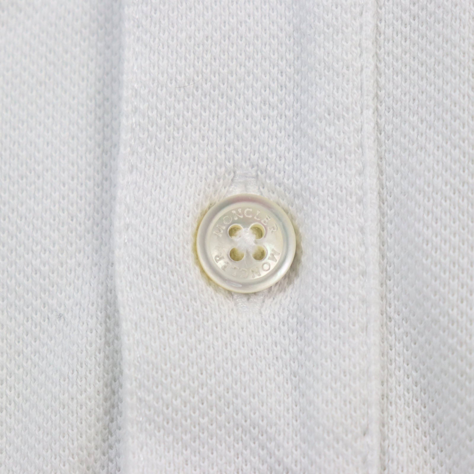 Moncler Cotton Polo Shirt White S