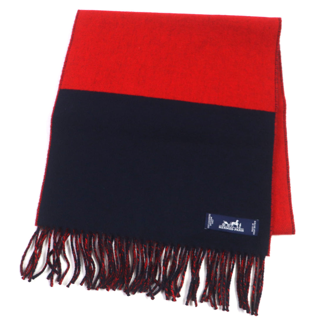 Hermes Cashmere Echarpe Fringe Scarf