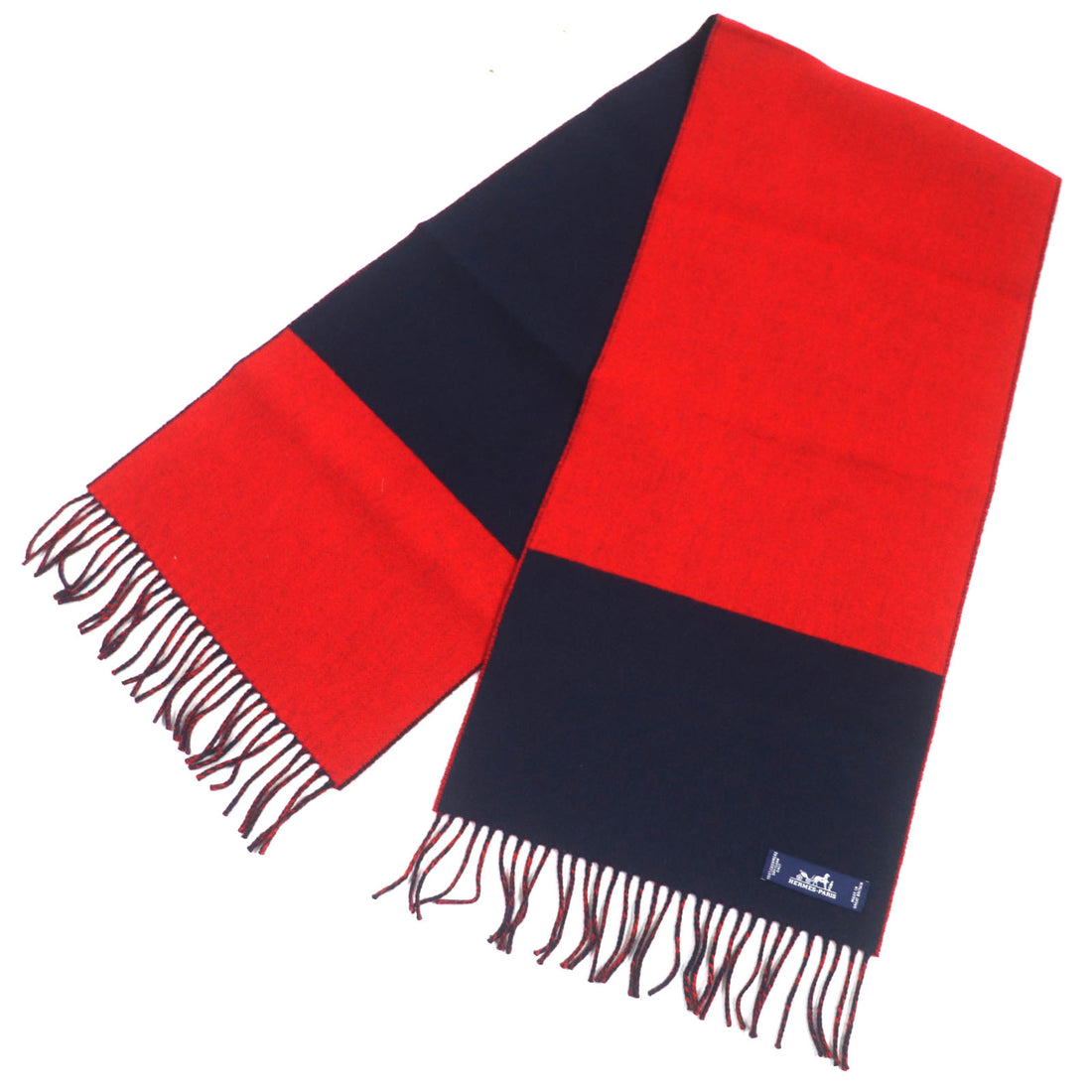 Hermes Cashmere Echarpe Fringe Scarf