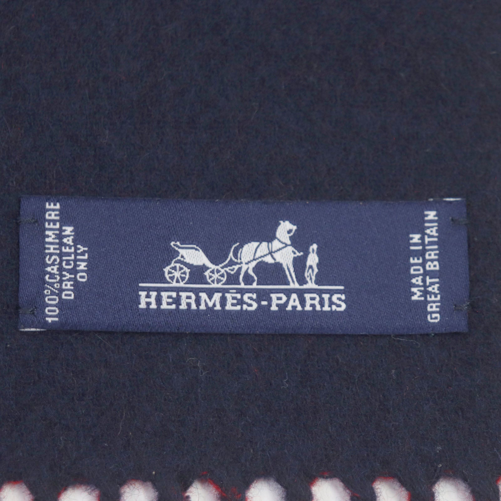 Hermes Cashmere Fringe Scarf H258091S