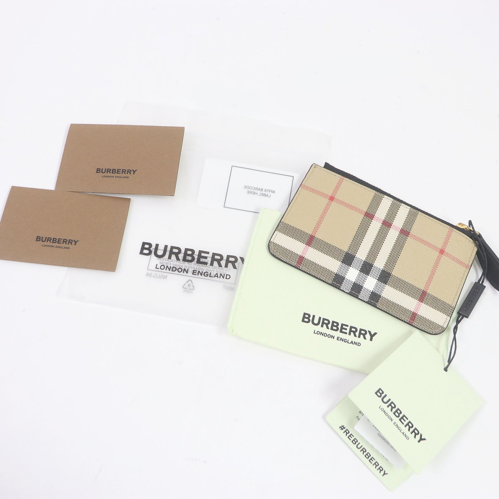 Burberry Nova Check Coin Pocket with Chain