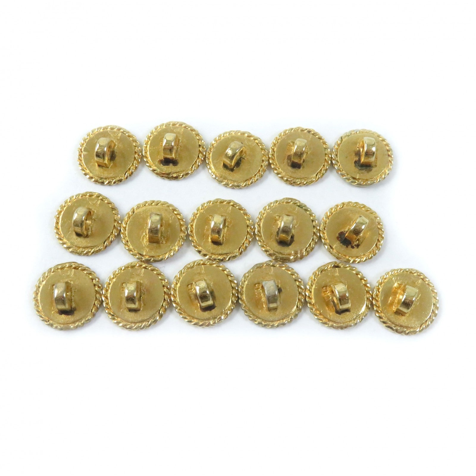 Chanel Vintage Mademoiselle Metal Buttons Set