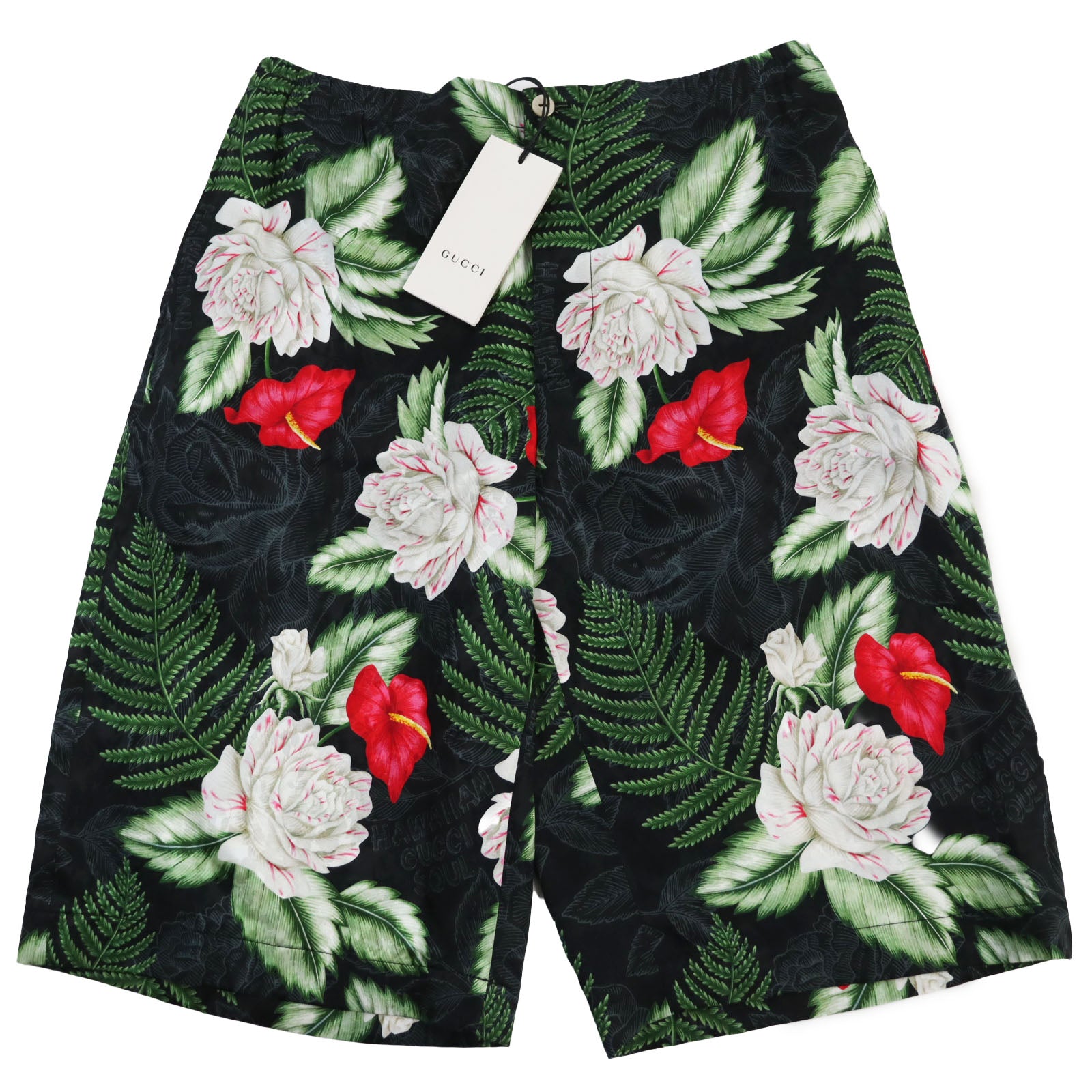 GUCCI Hawaiian Viscose Silk Floral Shorts