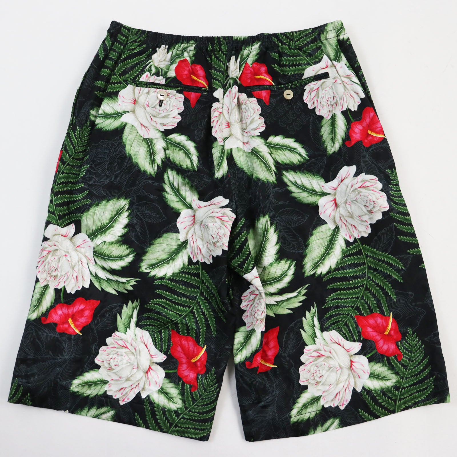 GUCCI Hawaiian Viscose Silk Floral Shorts