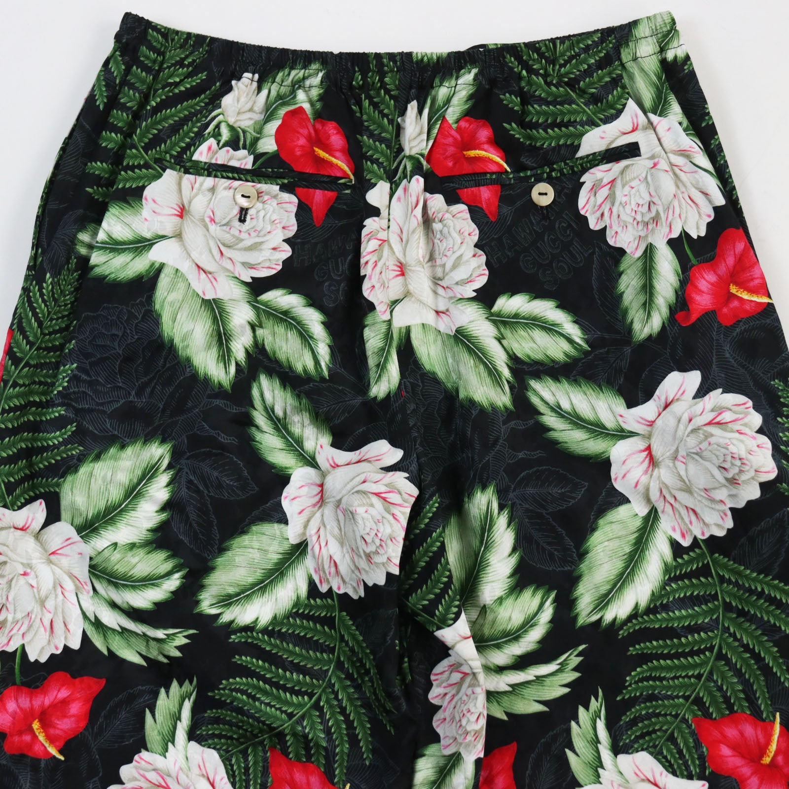 GUCCI Hawaiian Viscose Silk Floral Shorts