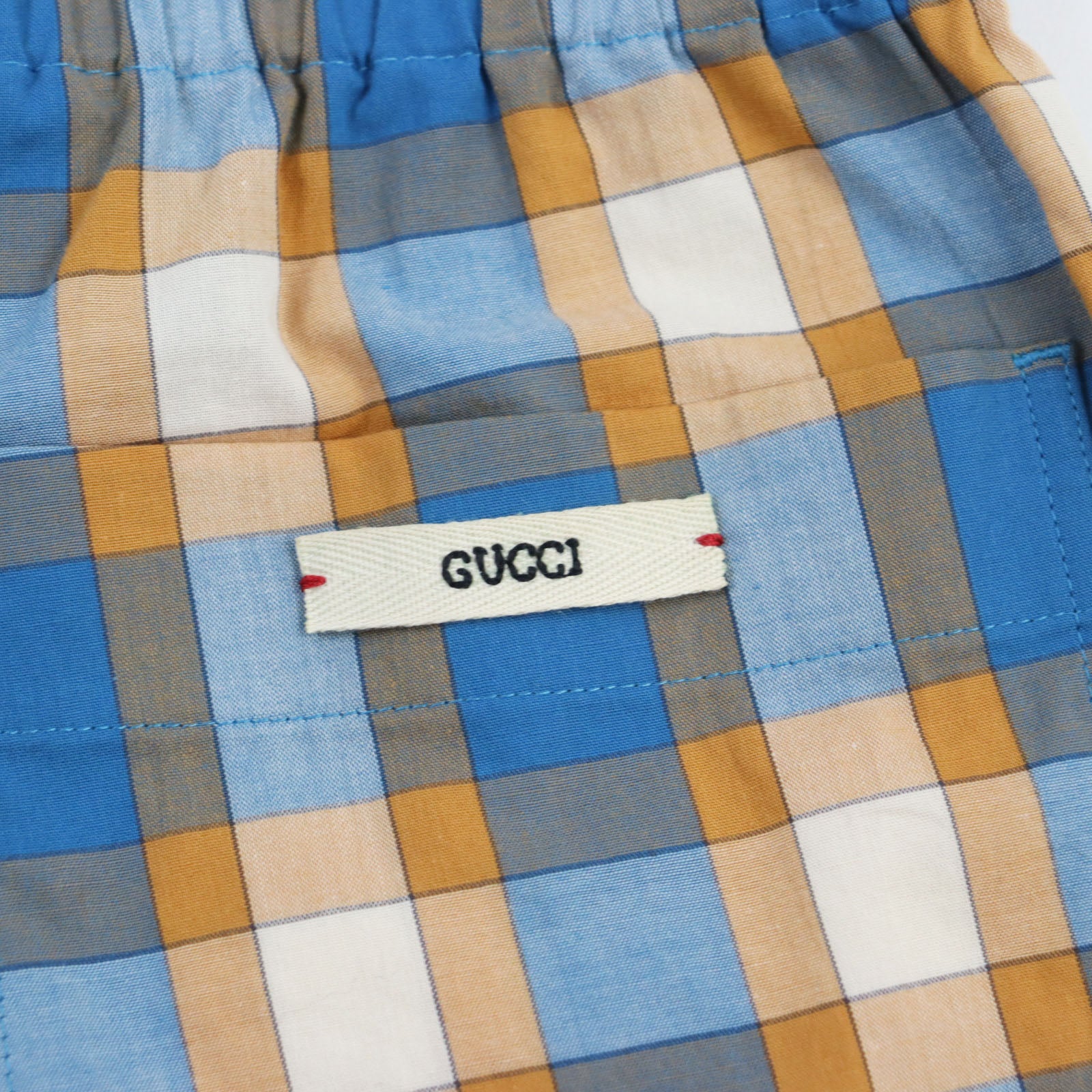 GUCCI Madras Check Shorts Multicolor 44