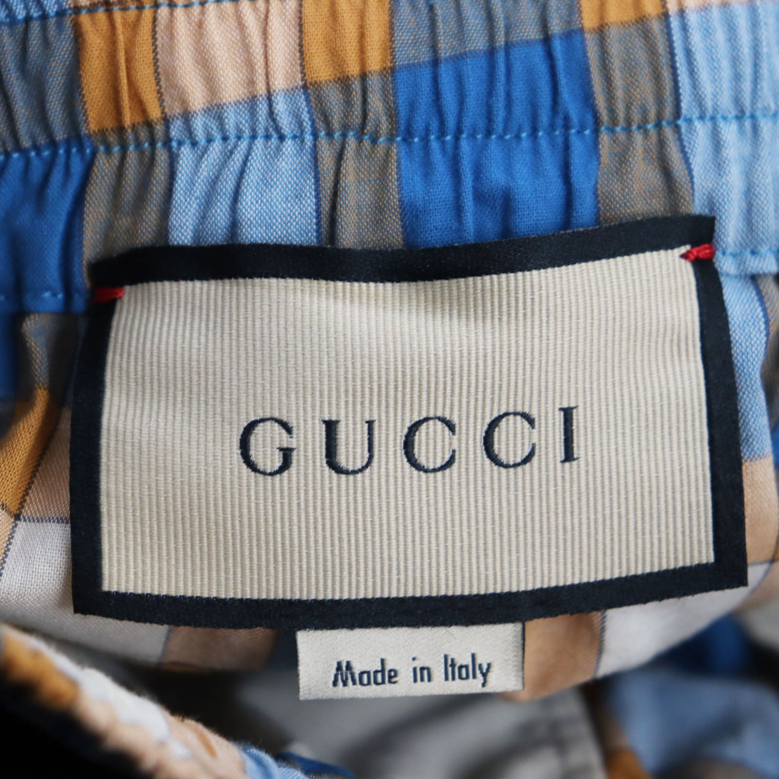 GUCCI Madras Check Shorts Multicolor 44