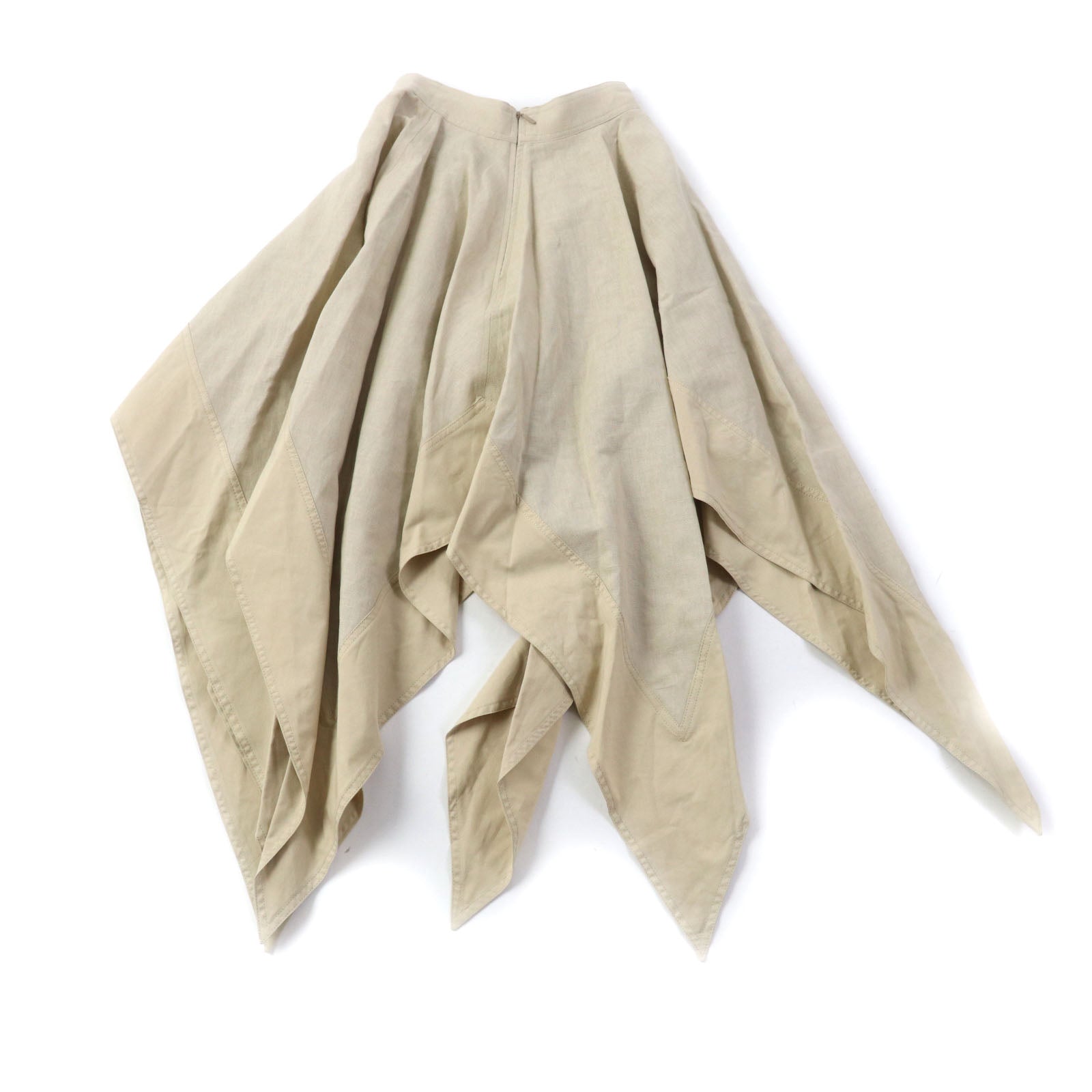 LOEWE Paulas Ibiza Asymmetrical Skirt Beige