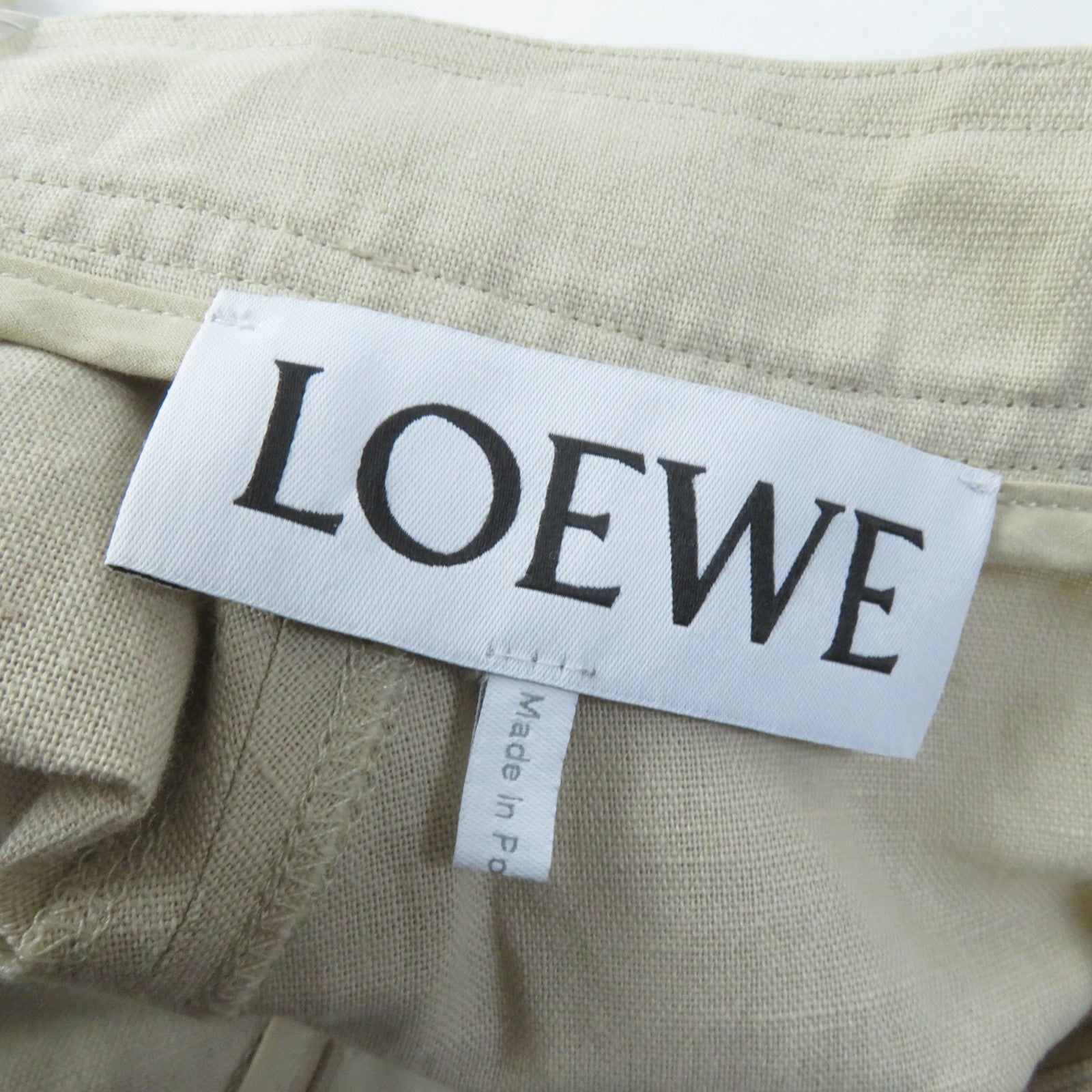 LOEWE Paulas Ibiza Asymmetrical Skirt Beige