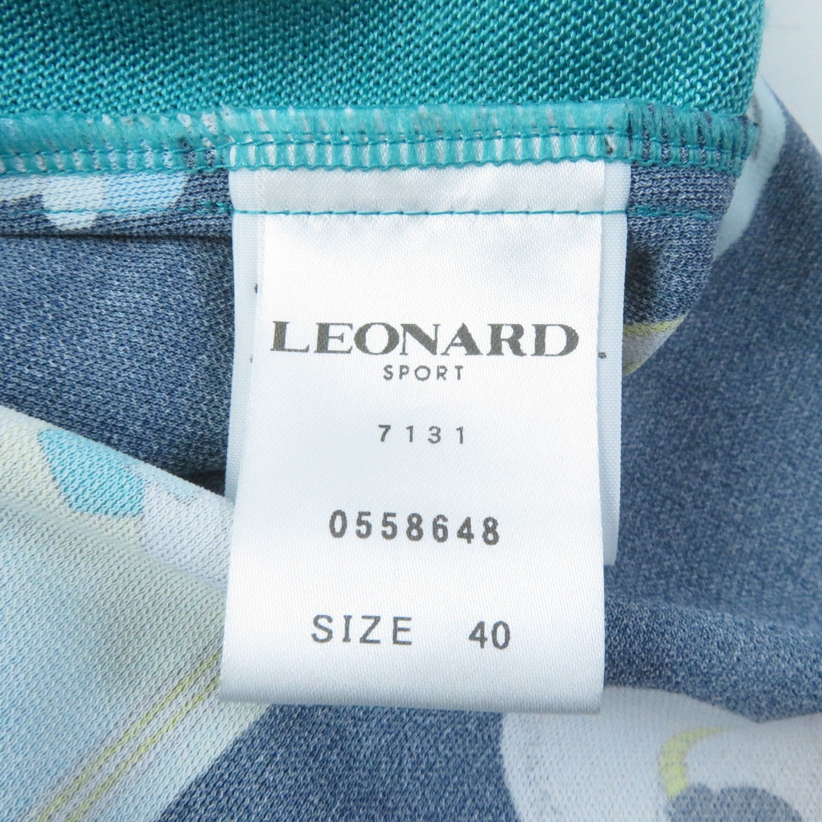 LEONARD SPORT Beach House Pattern Summer Knit Tee