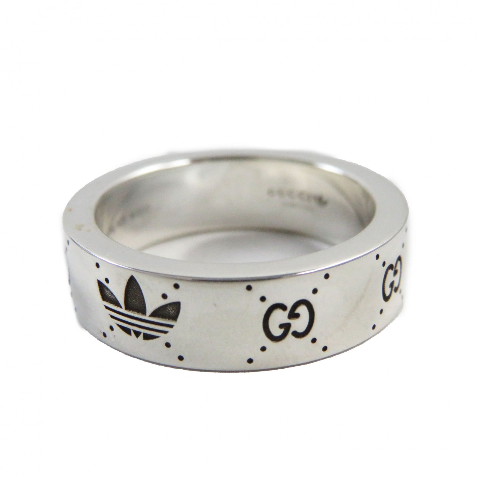 Gucci AG925 Silver Engraving Ring 702764