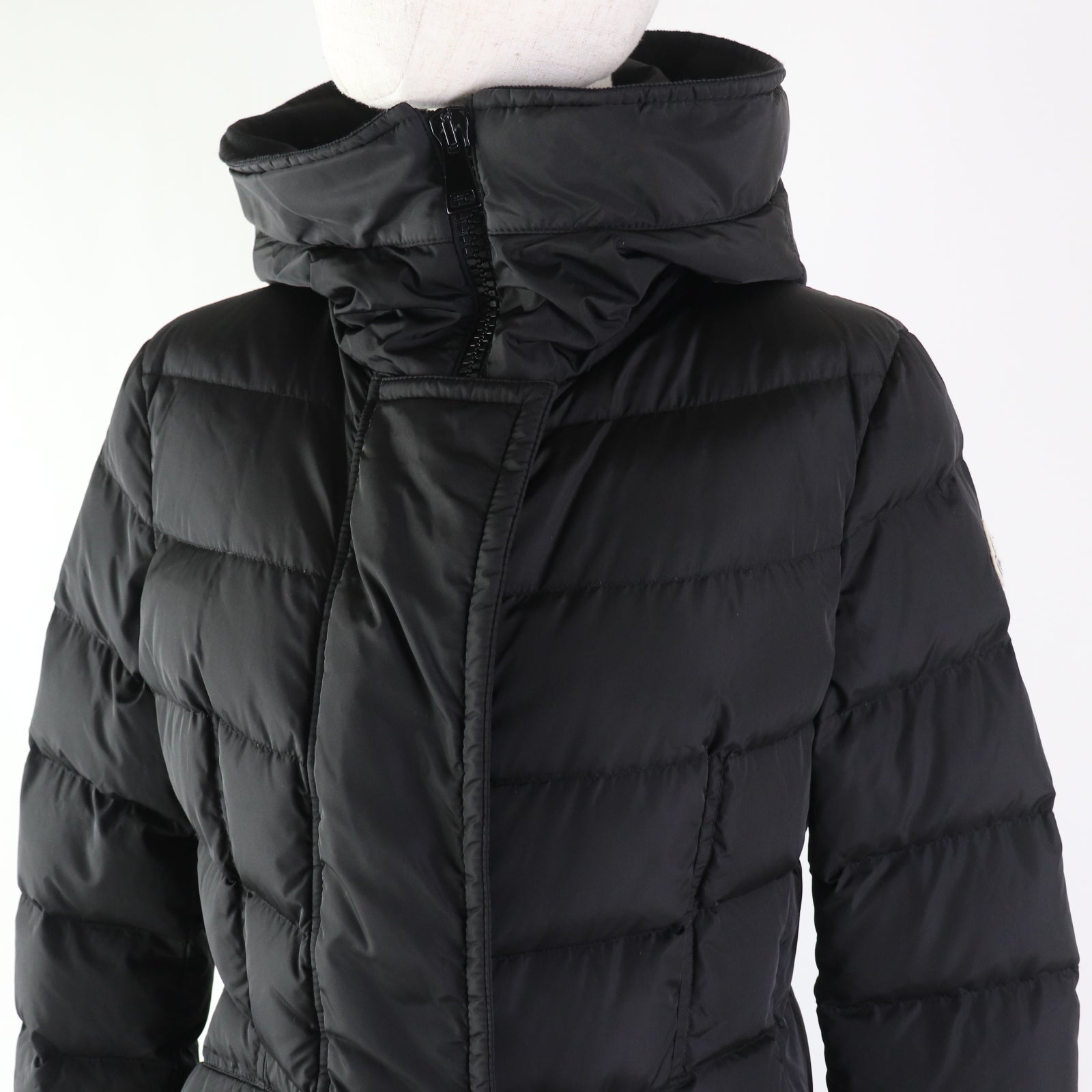 Moncler GRIVE Nylon Hooded Long Down Coat Women