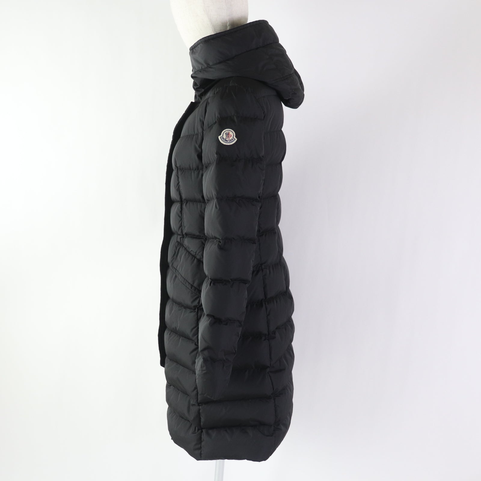 Moncler GRIVE Nylon Hooded Long Down Coat Women