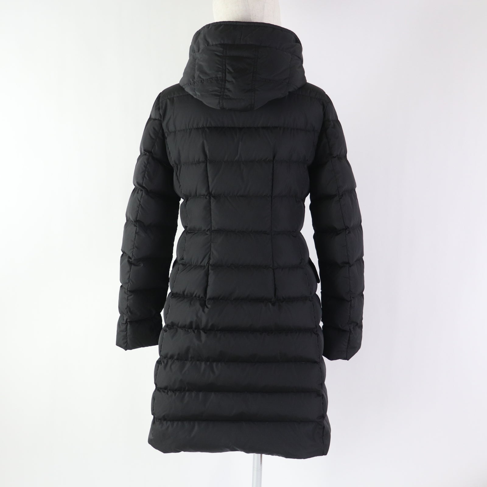 Moncler GRIVE Nylon Hooded Long Down Coat Women