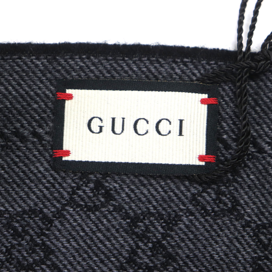 Gucci Wool GG Pattern Reversible Scarf