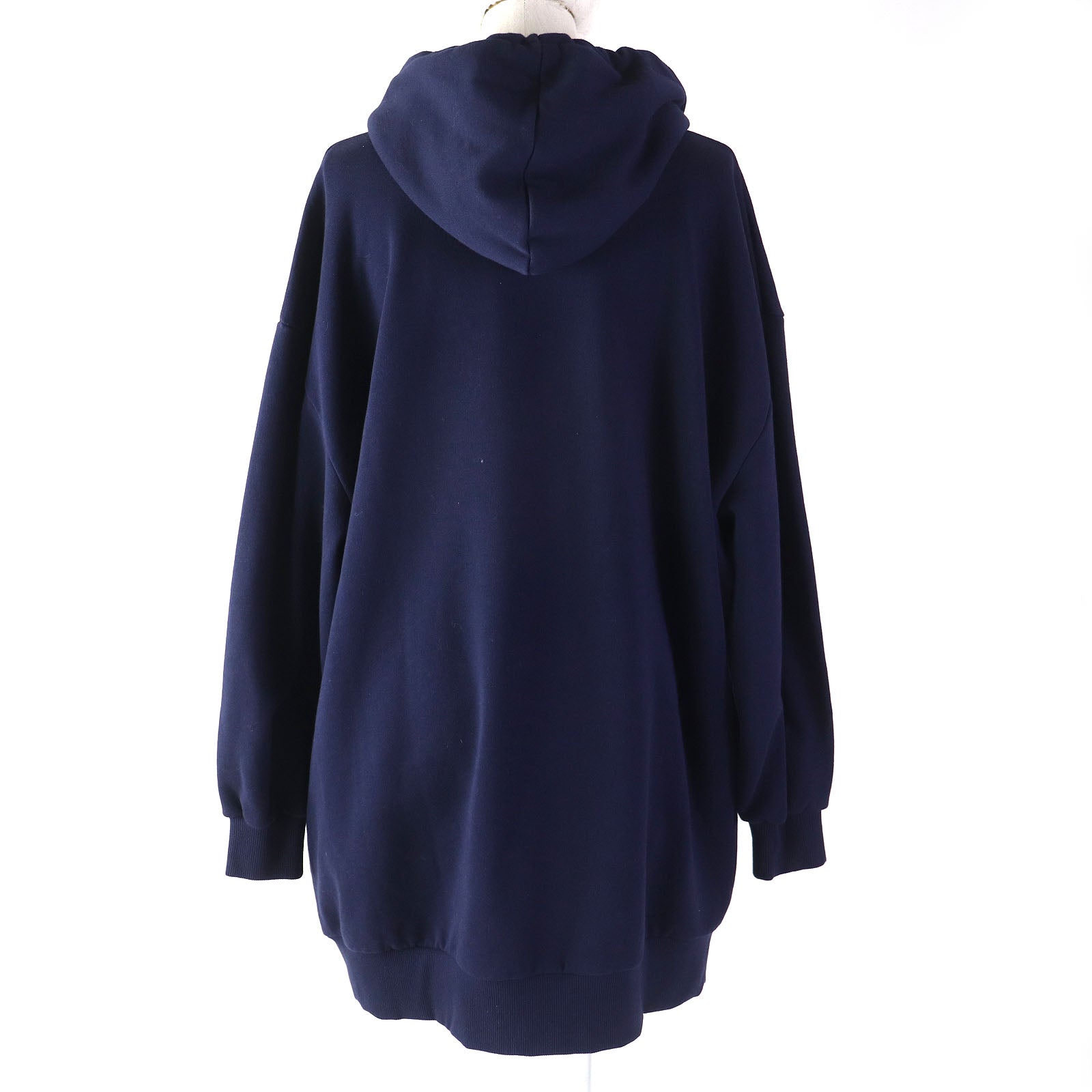 Celine Cotton Hoodie Sweatshirt Navy M