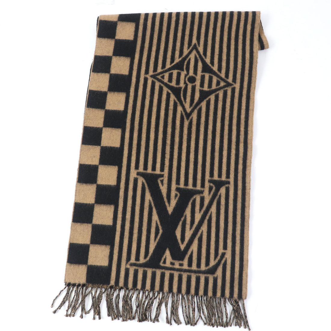 Louis Vuitton Cashmere Scarf LV Graphical Logo