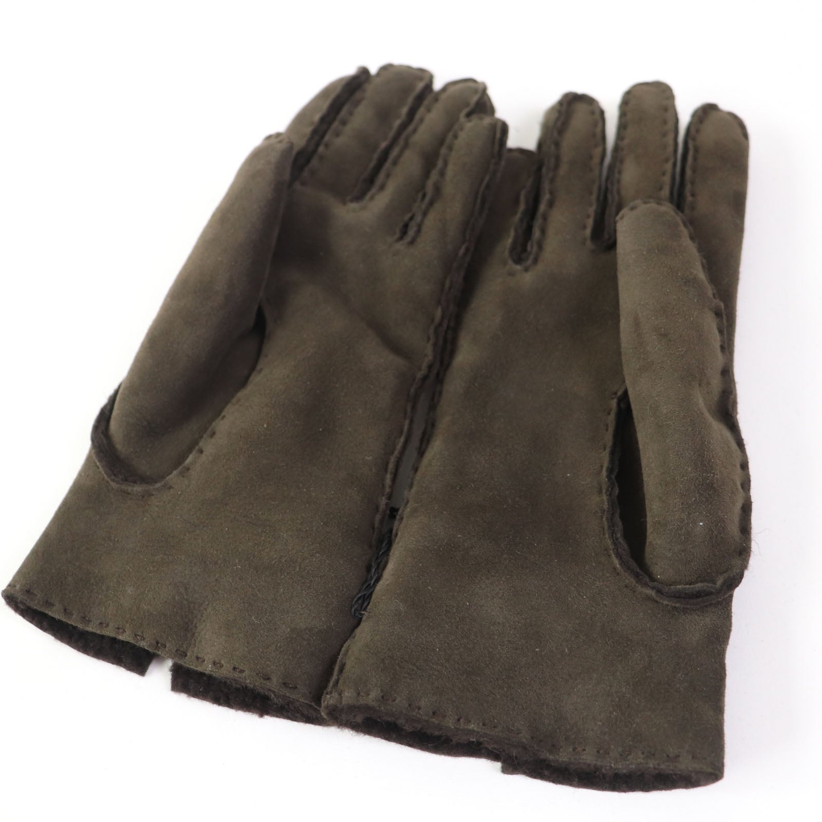 GUCCI Lamb Leather Horsebit Mouton Gloves 6.5