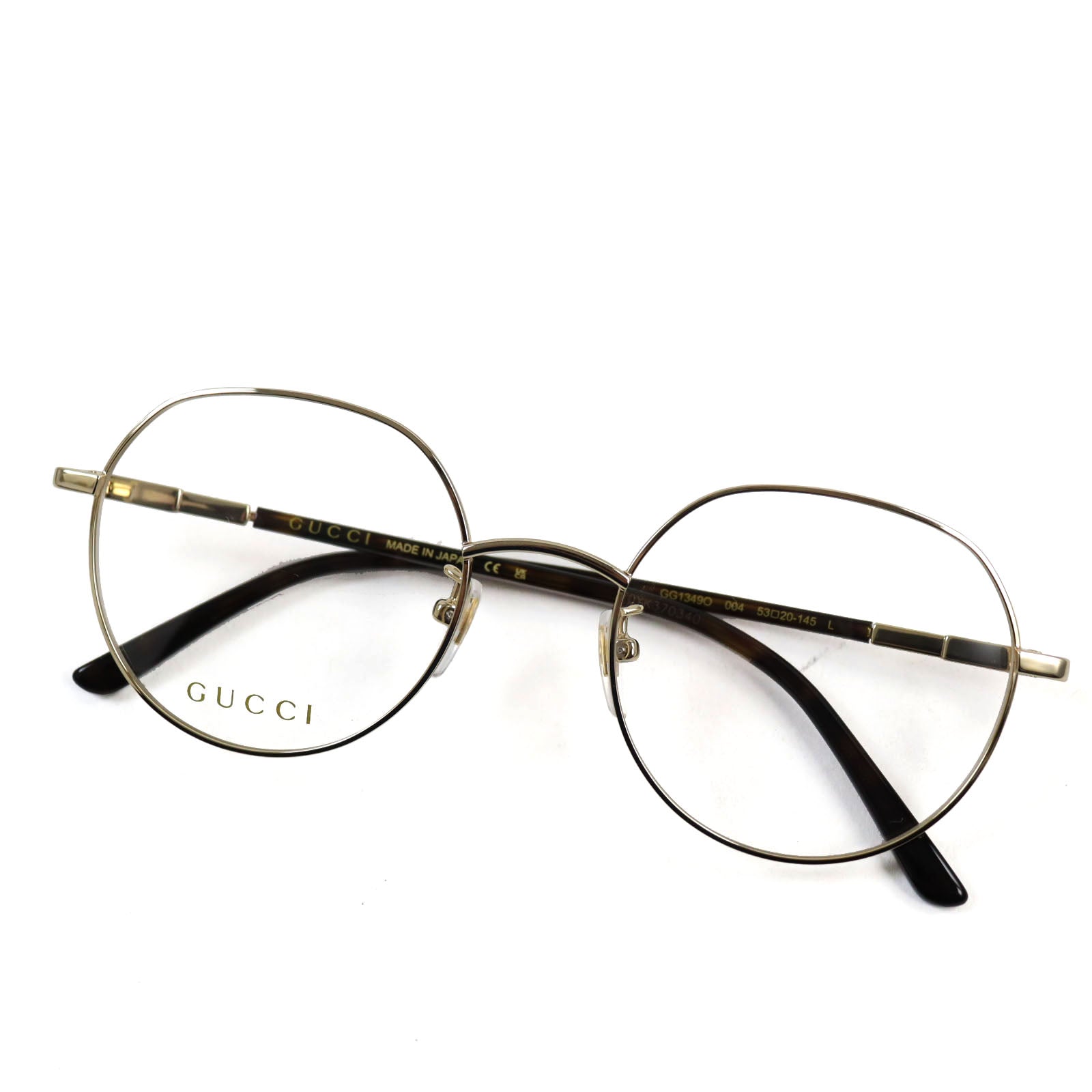 GUCCI GG1349O Gold Glasses Eyewear