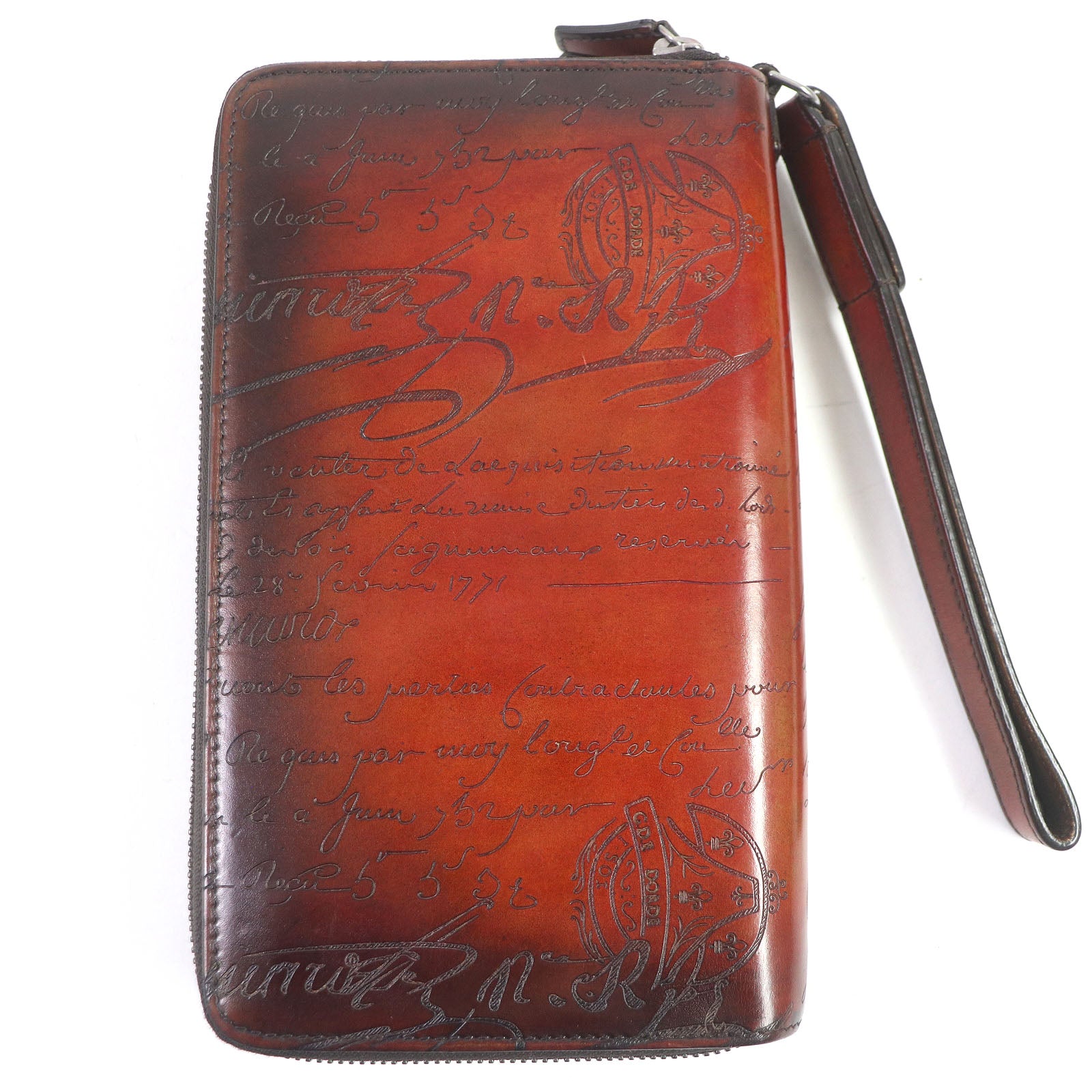 Berluti Leather Calligraphy Scritto Travel Case