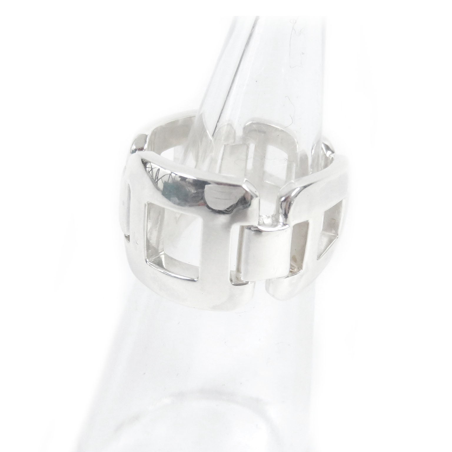 Hermes Vintage Silver Ring SV925 Size 52