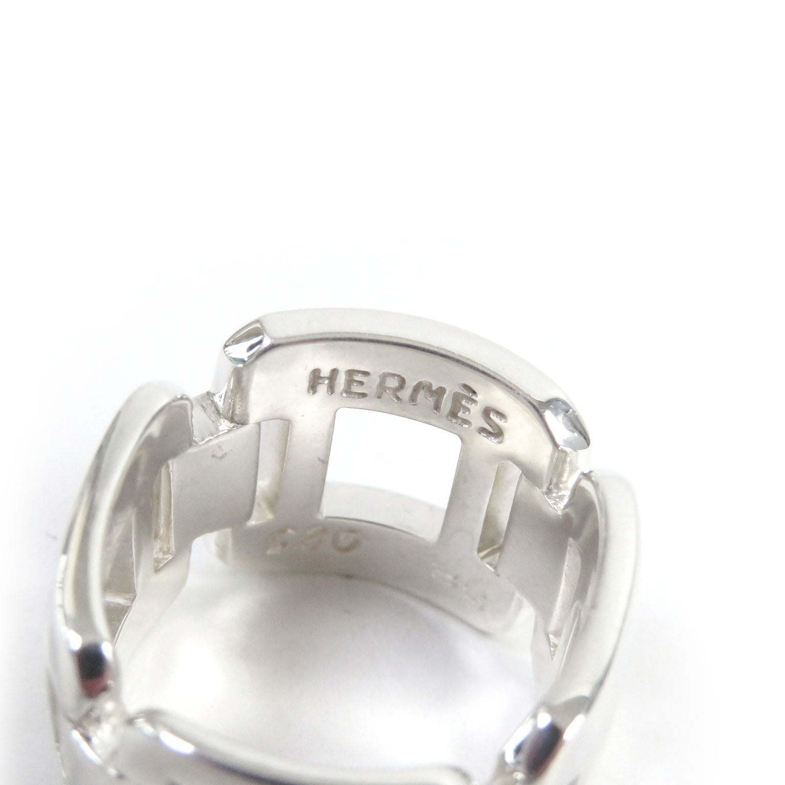 Hermes Vintage Silver Ring SV925 Size 52