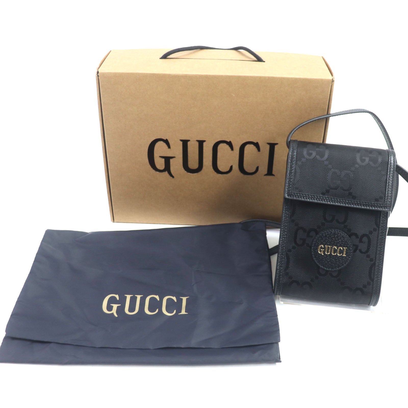 GUCCI Off the Grid Mini Nylon Leather Shoulder Bag