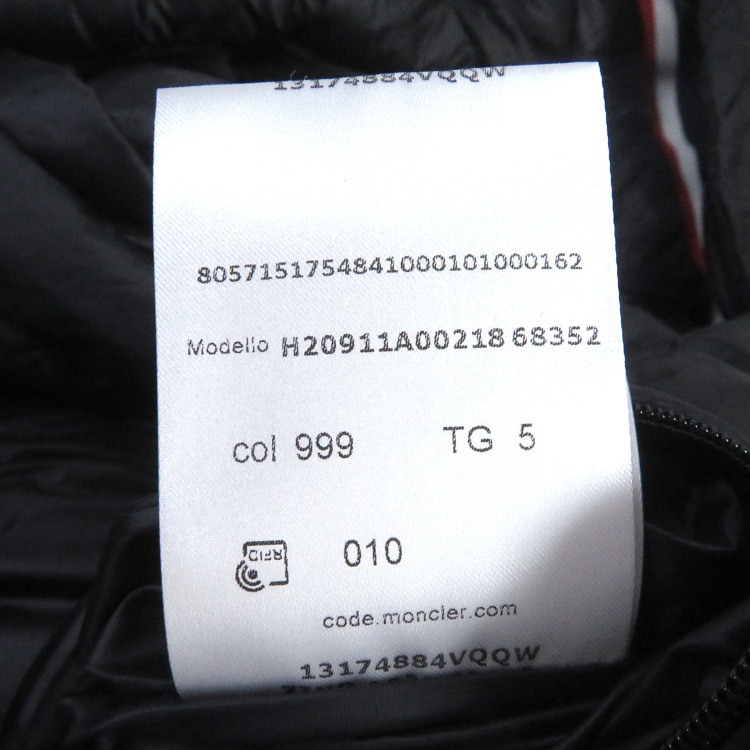 Moncler MELAMPYRE Nylon Down Jacket Black