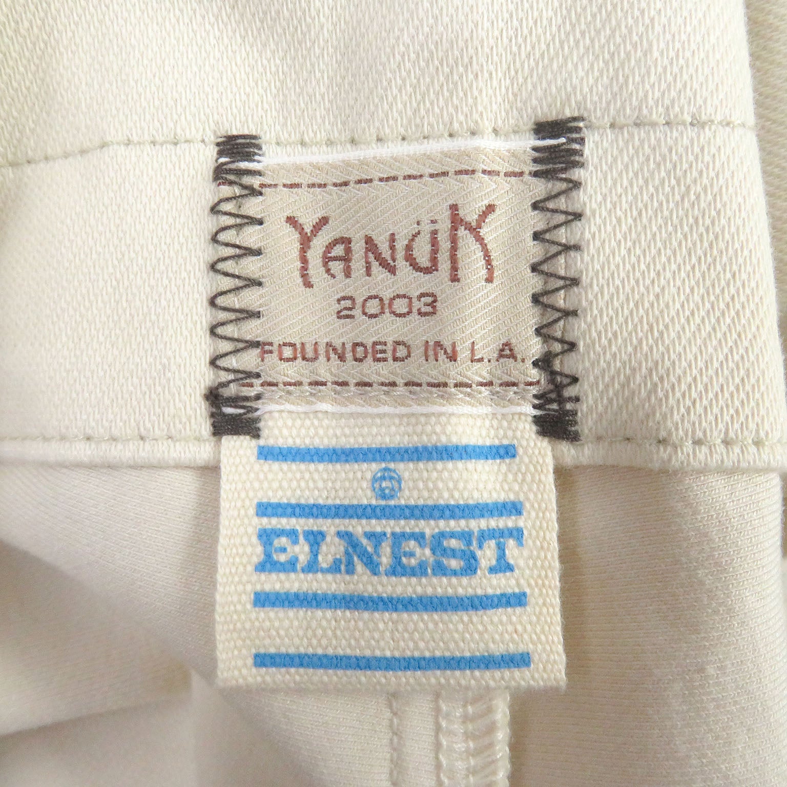 YANUK ELNEST Camo Belt Overall Ecru M