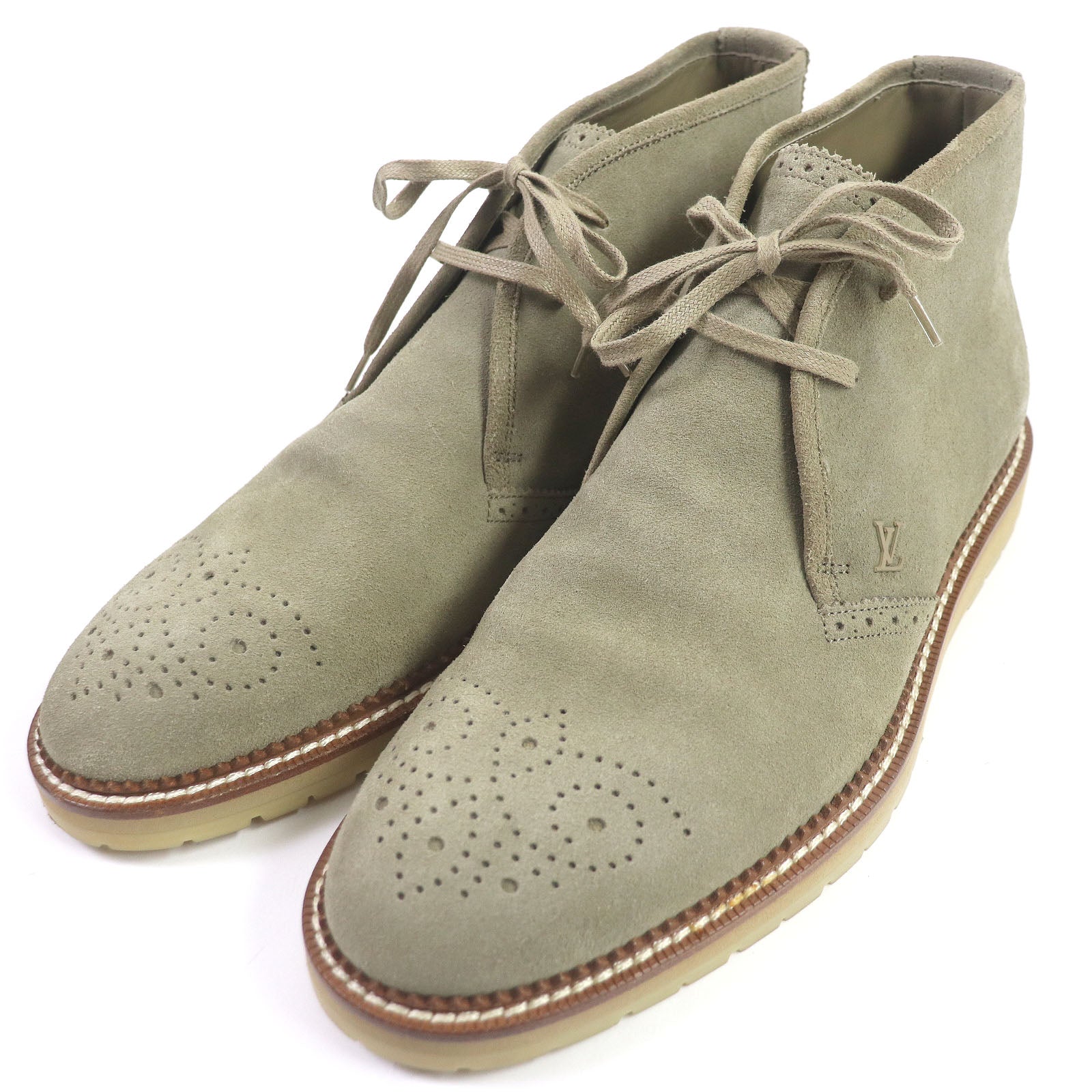 Louis Vuitton Suede Leather Chukka Boots 7.5