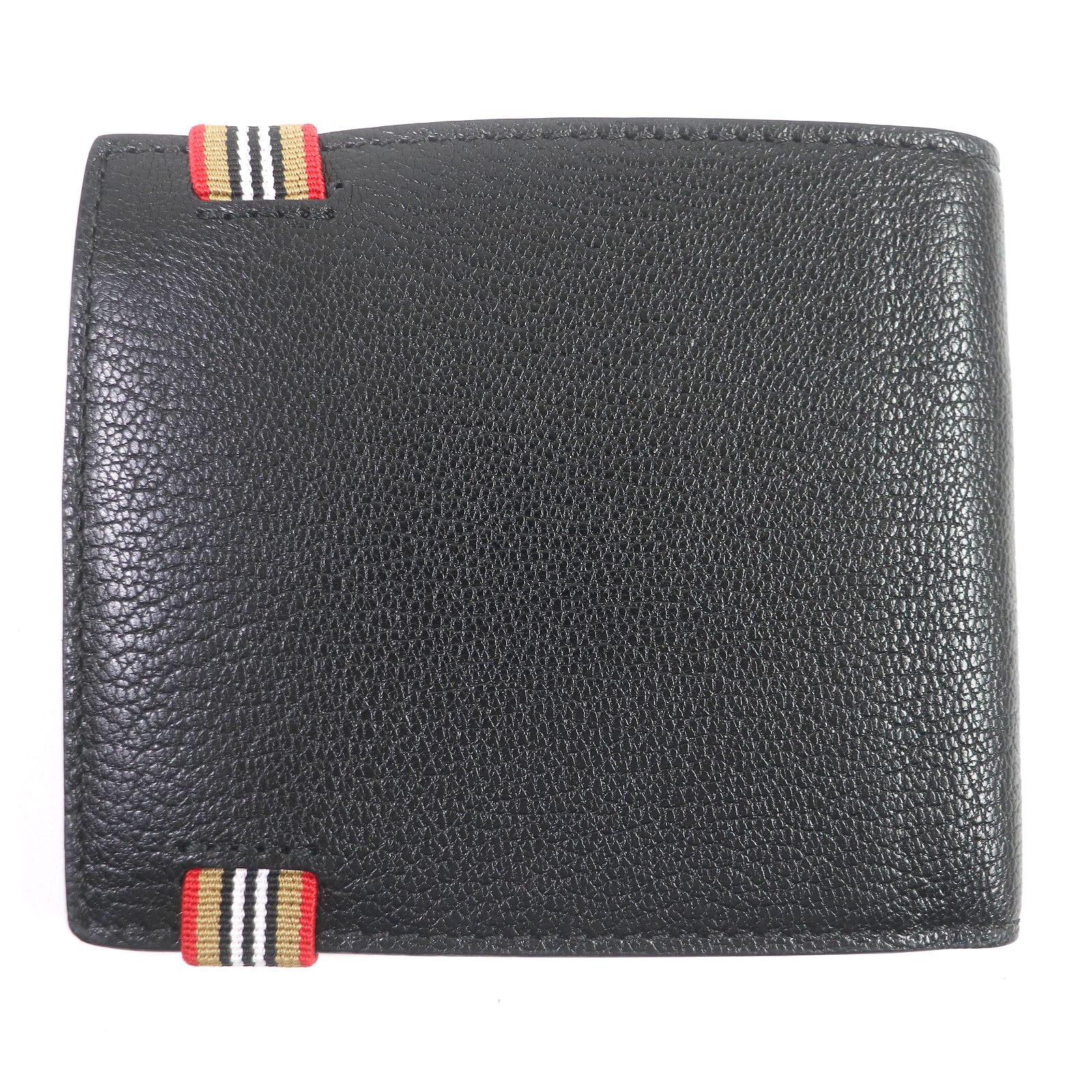 Burberry Icon Stripe Compact Wallet Goatskin