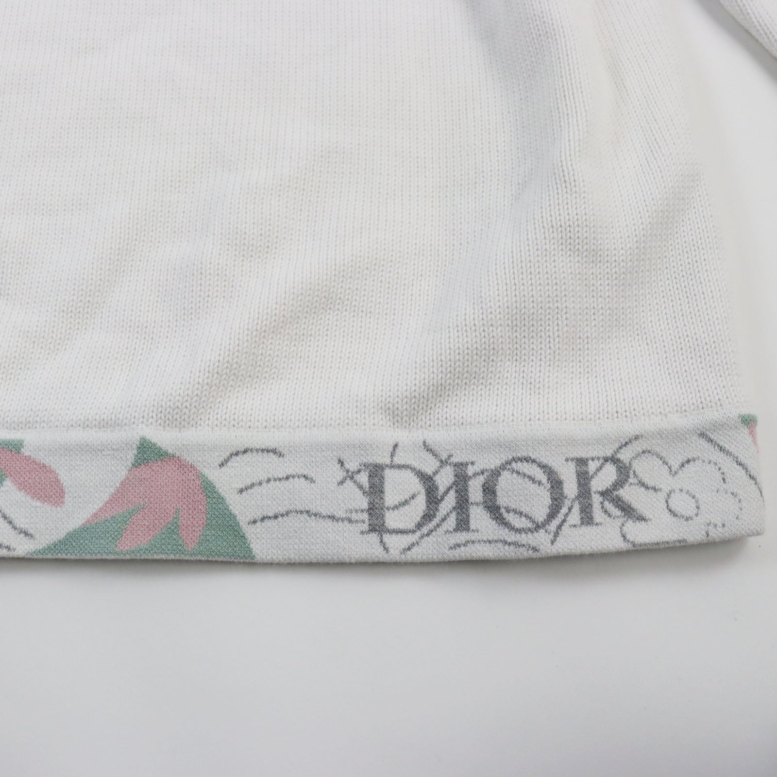 Dior Cotton Knit T-Shirt XL White