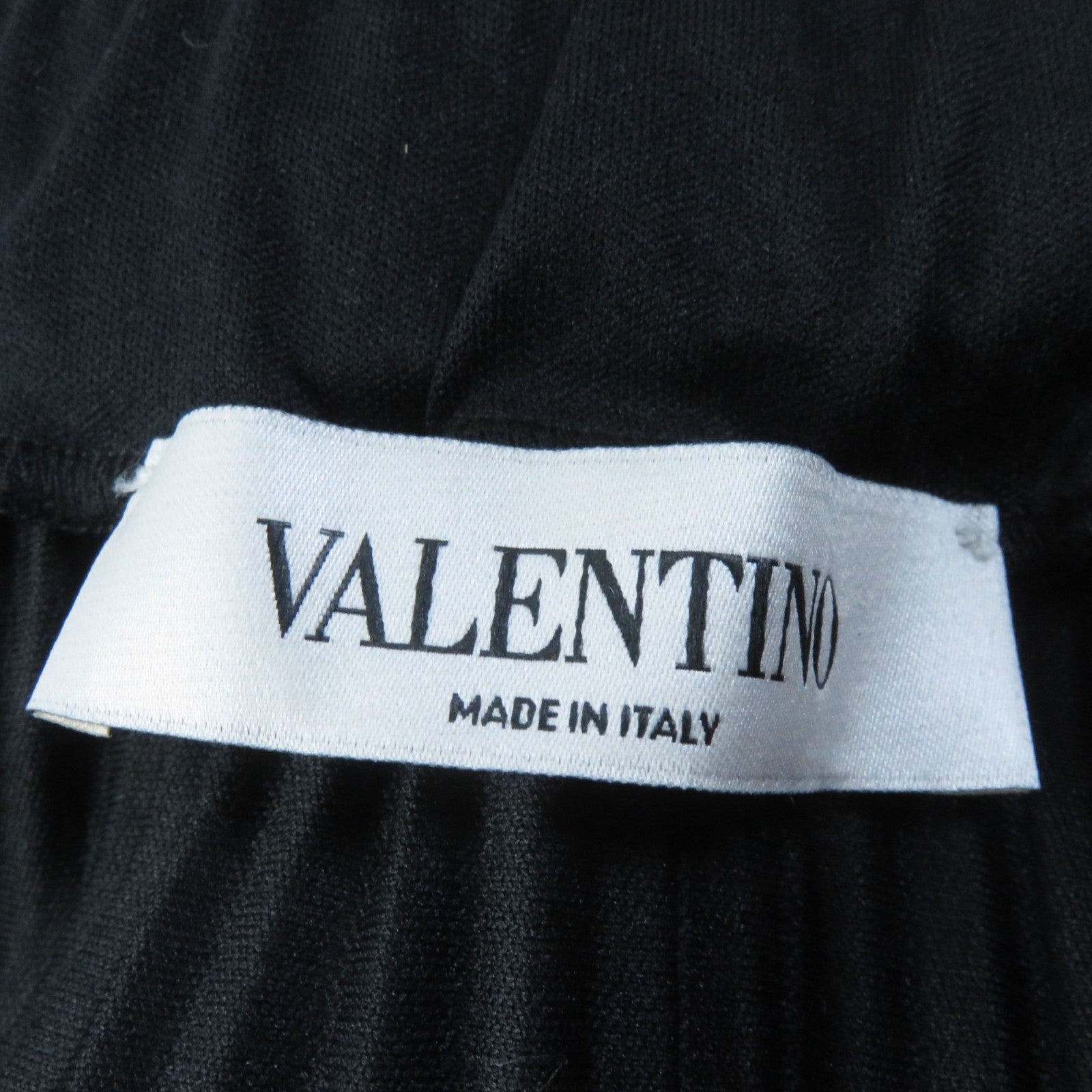 Valentino V Logo Long Flare Skirt Black XS