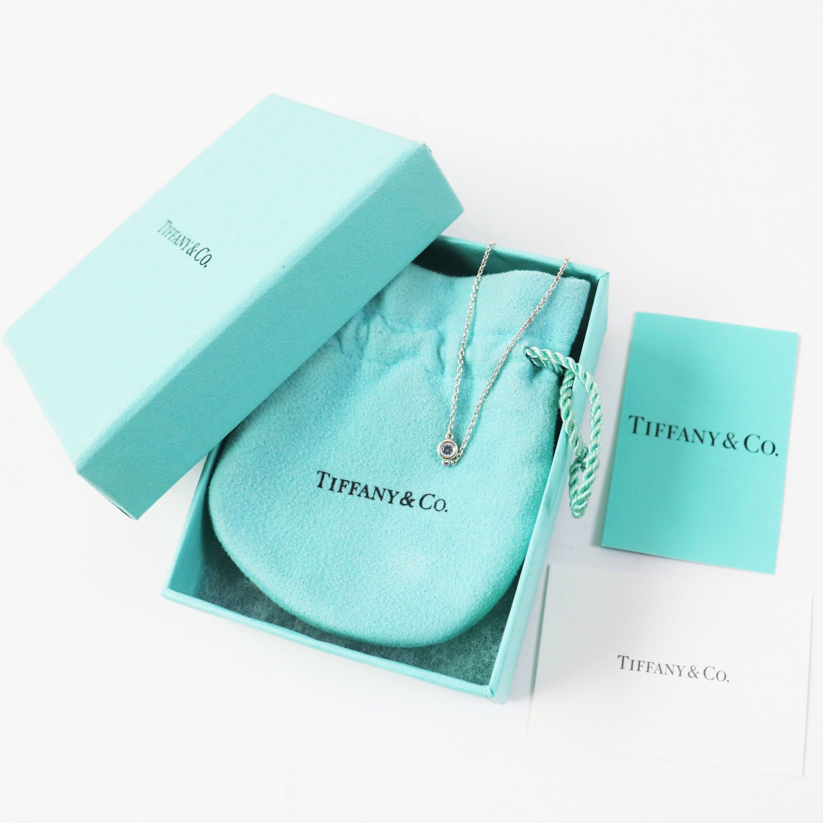 Tiffany & Co Aquamarine Chain Bracelet SV925