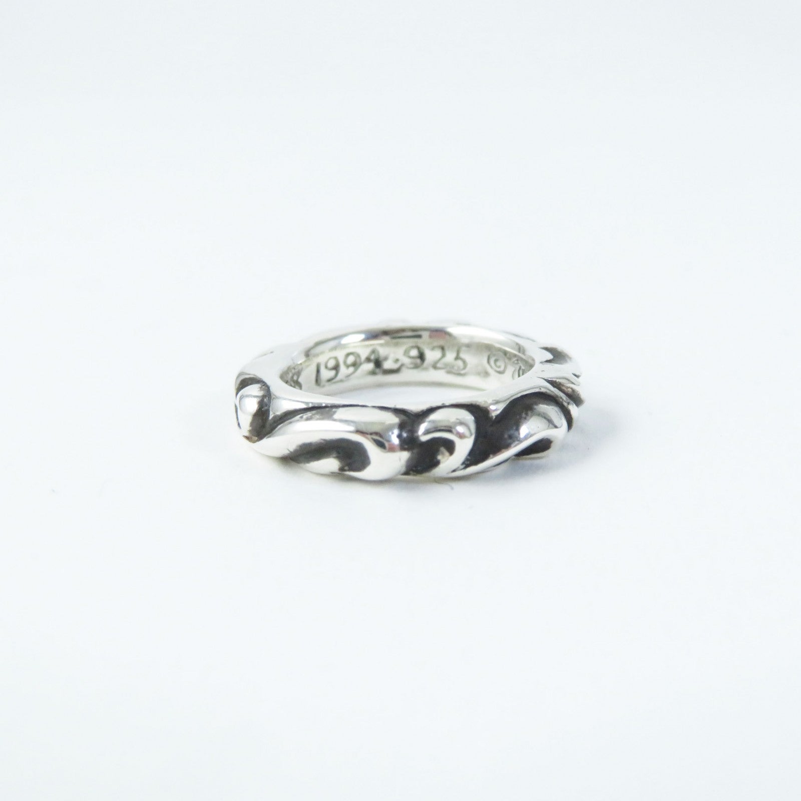 Chrome Hearts SV925 Scroll Band Ring