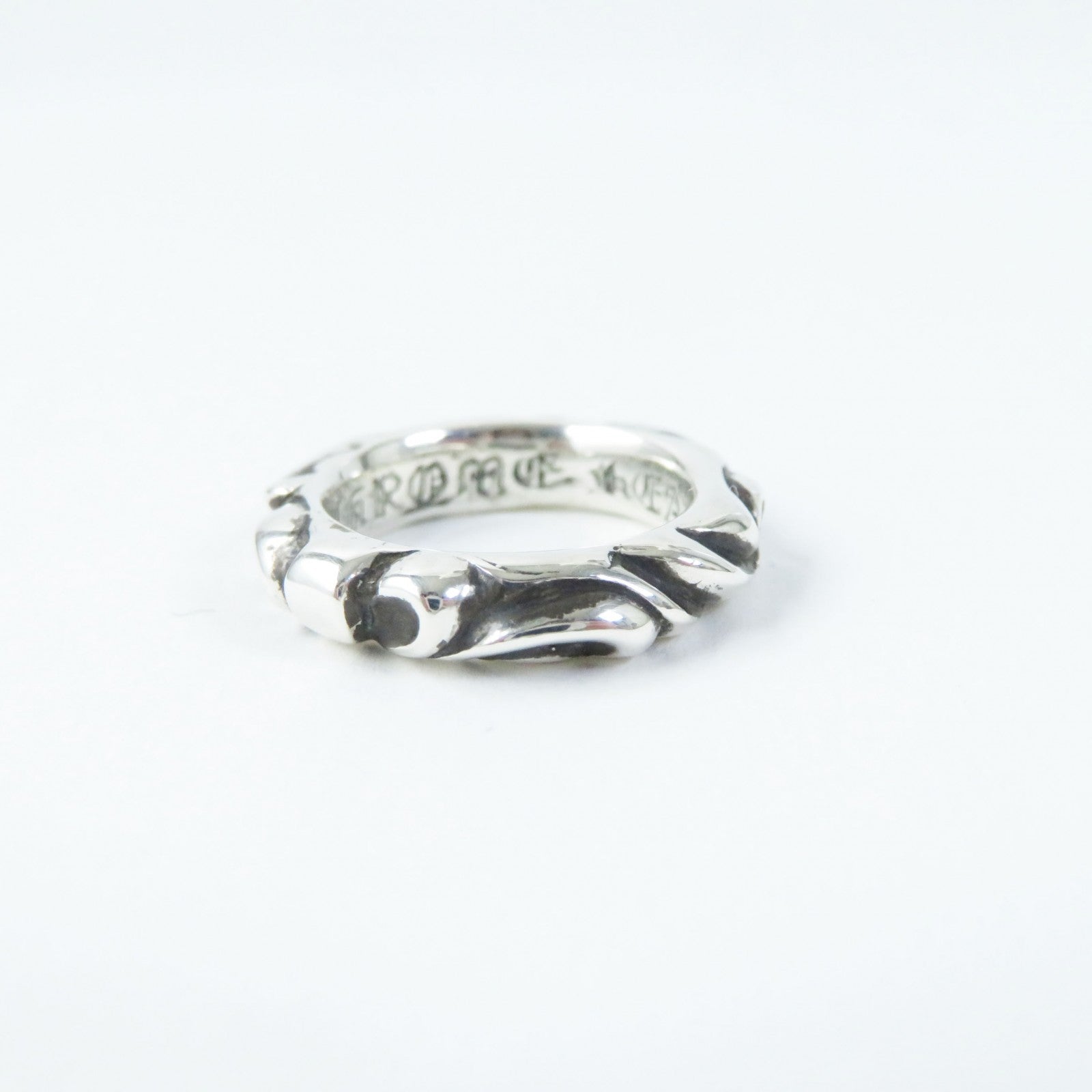 Chrome Hearts SV925 Scroll Band Ring