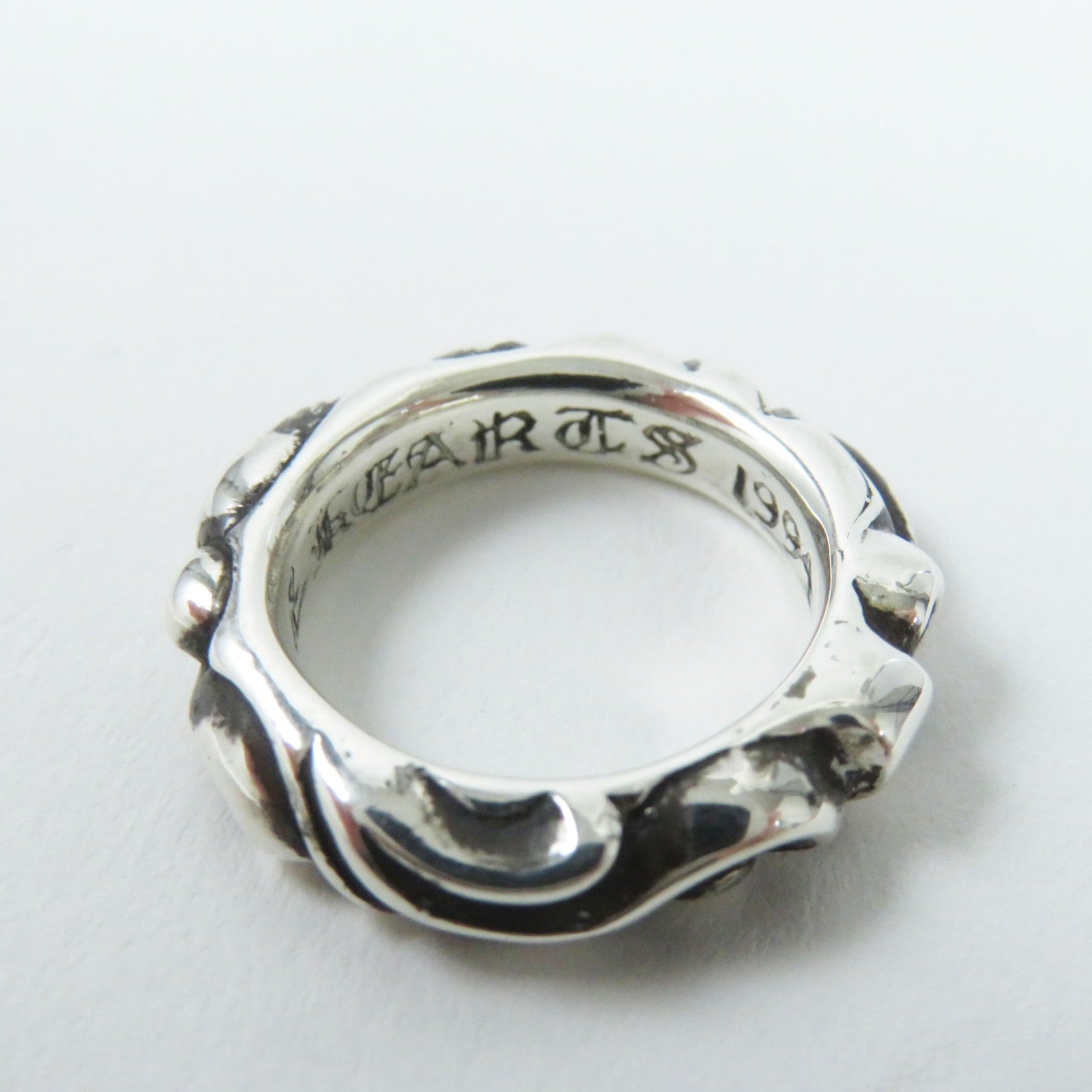 Chrome Hearts SV925 Scroll Band Ring