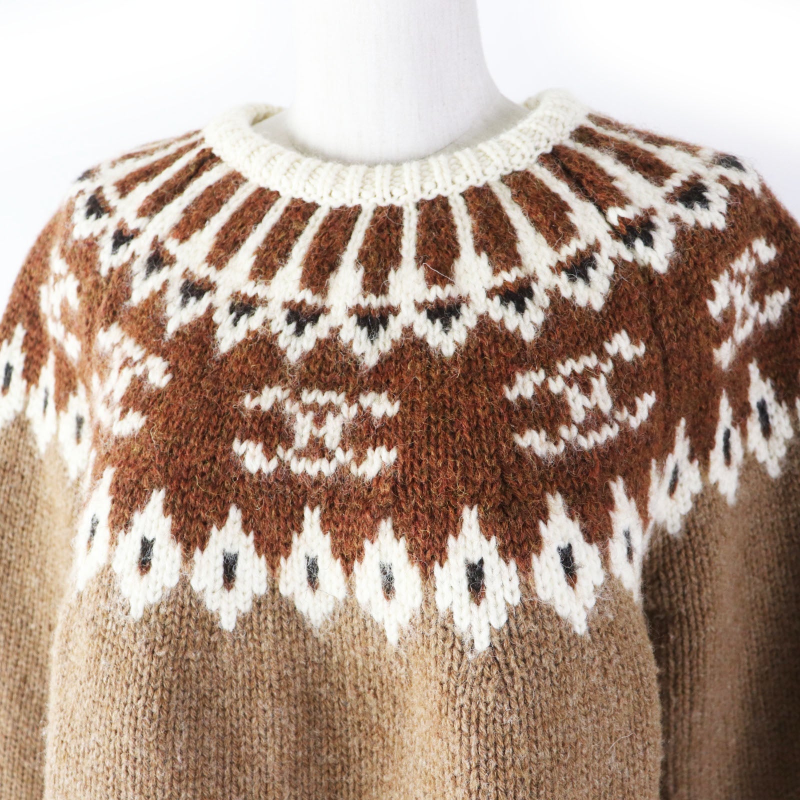 Celine Wool Fair Isle Jacquard Sweater XS