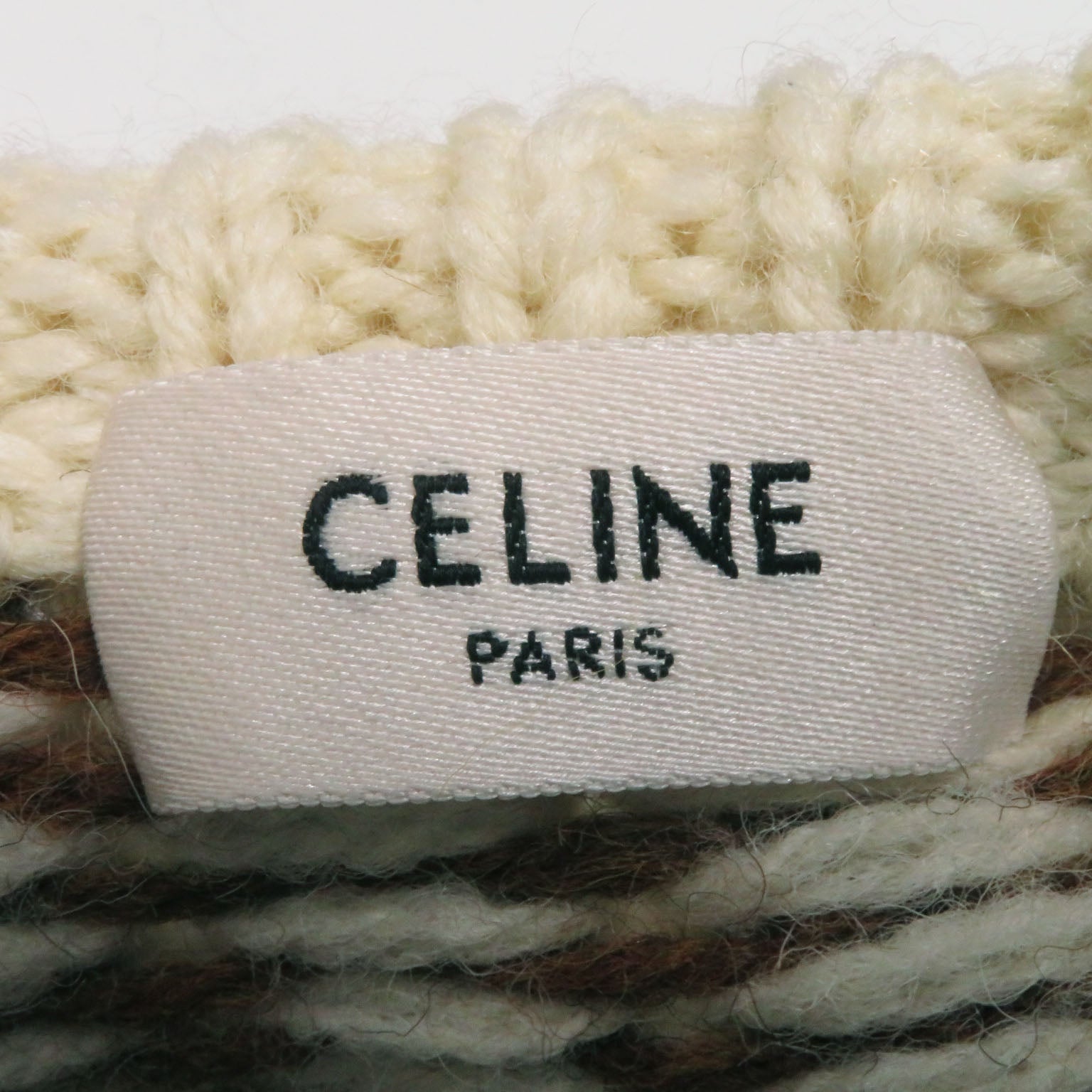 Celine Wool Fair Isle Jacquard Sweater XS