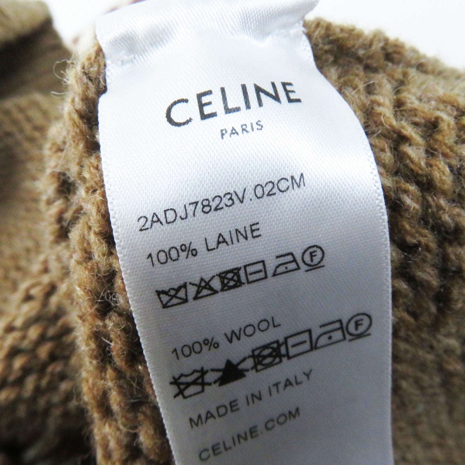 Celine Wool Fair Isle Jacquard Sweater XS