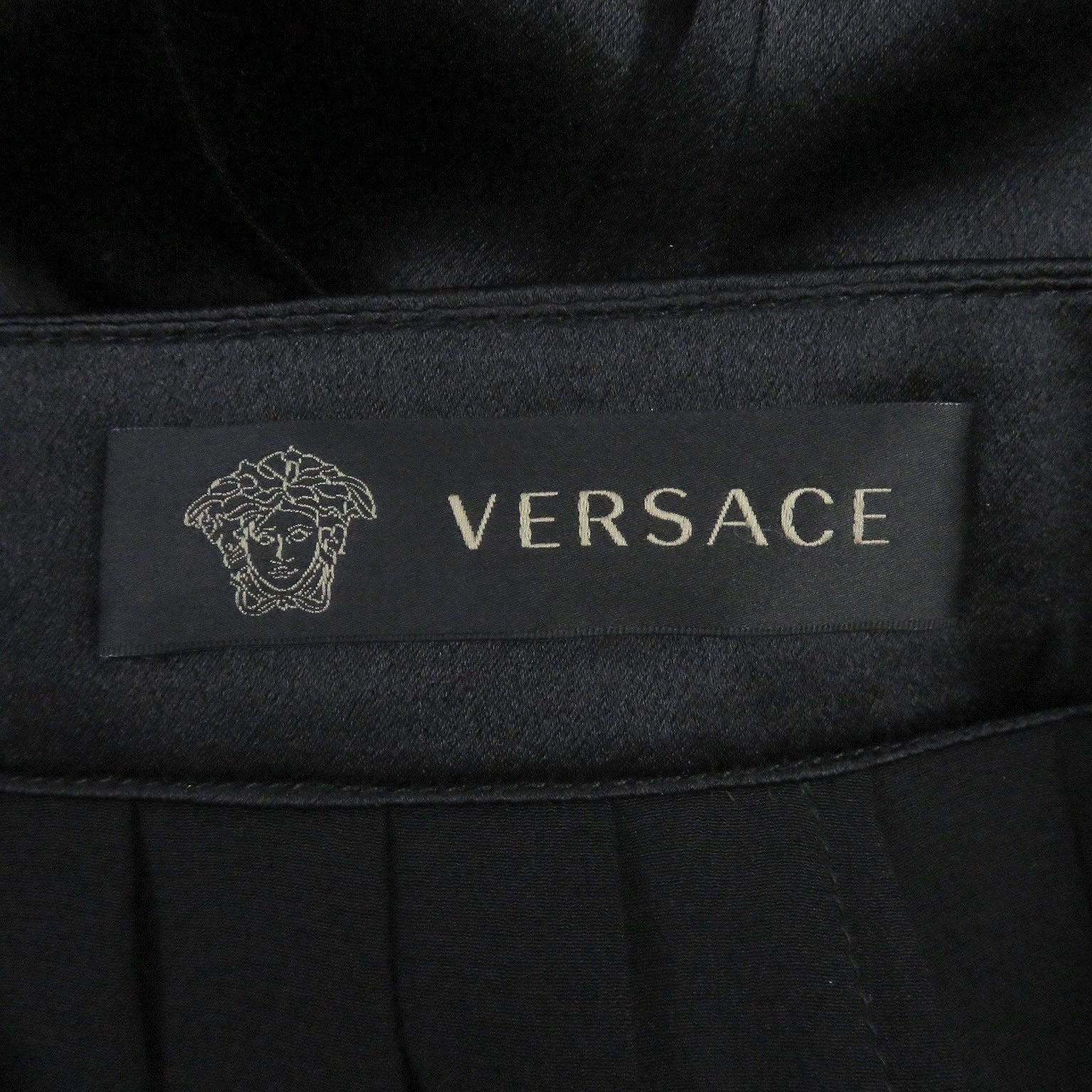 Versace Silk Medusa Chain Print Mini Skirt