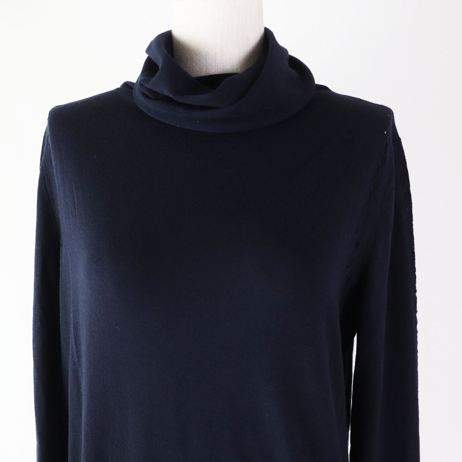 Chanel Wool Turtleneck with Pocket and COCO Mark Button