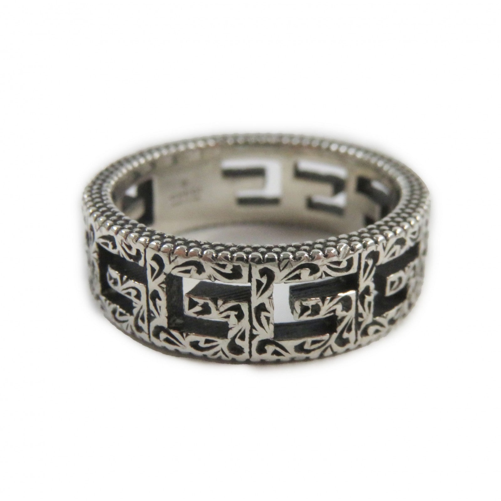 Gucci Arabesque Square G Ring AG925 Silver